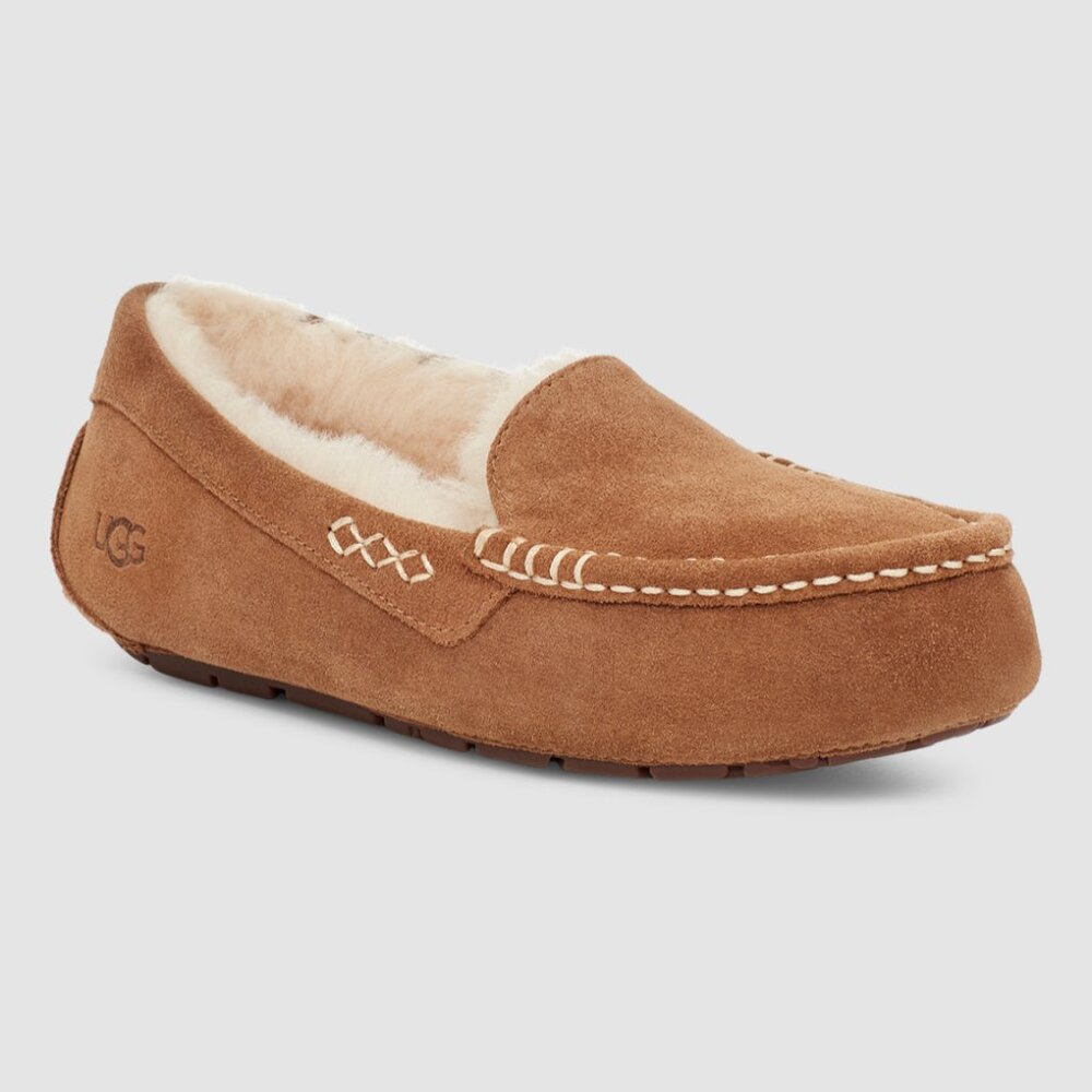 UGG Women's Ansley Suede Moccasin Slippers